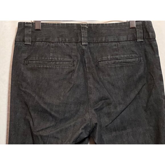 Gap Curvy Fit Flared Leg Pants Size 6A Dark Gray Denim - Picture 4 of 9